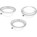 Bosch Large Tinted High-Resolution Bubble for Autodome In-Ceiling Cameras - Euro Security Systems